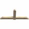 Ekena Millwork Eugene Rough Sawn Timber Gable Bracket, Douglas Fir, 72"W x 30"H x 4"D x 6"F, 10/12 Pitch GBW072X30X0406EUG00RDF - alternate 5